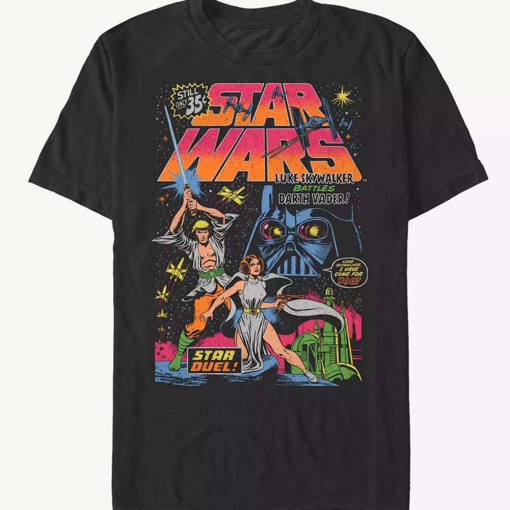 Star Wars Mens Size S 34/38 Mad Engine Comic Book Graphic Tee